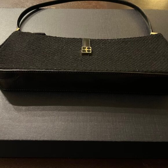 Kate Spade Black Wool Shoulder Bag - Picture 4 of 8